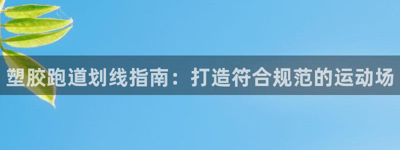 谈球吧是黑台子吗：塑胶跑道划线指南：打造符合规范的运动场
