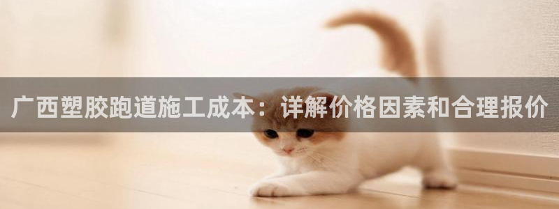 谈球吧登录网：广西塑胶跑道施工成本：详解价格因素和合理报价