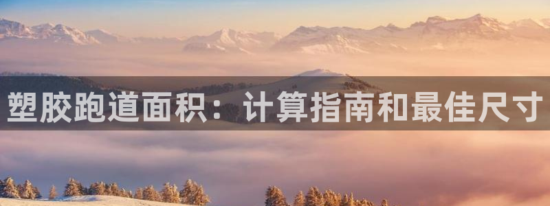 谈球吧是正规平台吗安全吗：塑胶跑道面积：计算指南和最佳尺寸