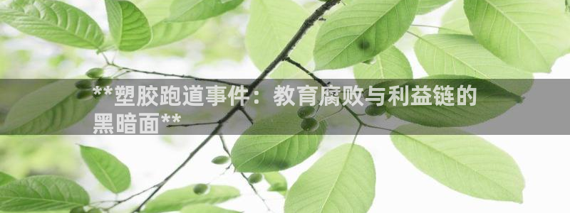 谈球吧打不开了：**塑胶跑道事件：教育腐败与利益链的
黑暗面**