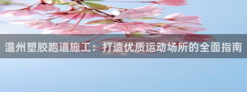 谈球吧平台app下载网址是什么：温州塑胶跑道施工：打造优质运动场所的全面指南