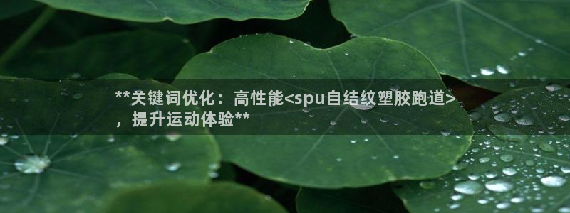 谈球吧app官网：**关键词优化：高性能<spu自结纹塑胶跑道>
，提升运动体验**