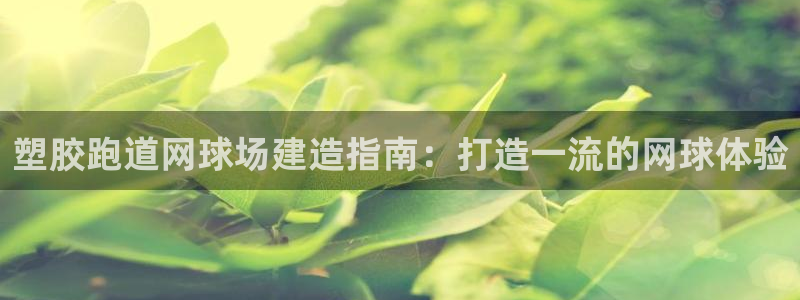 谈球吧体育app下载官网苹果：塑胶跑道网球场建造指南