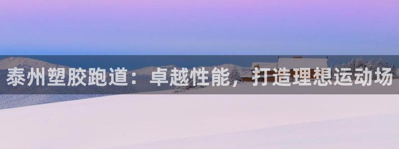 谈球吧网页登录：泰州塑胶跑道：卓越性能，打造理想运动
