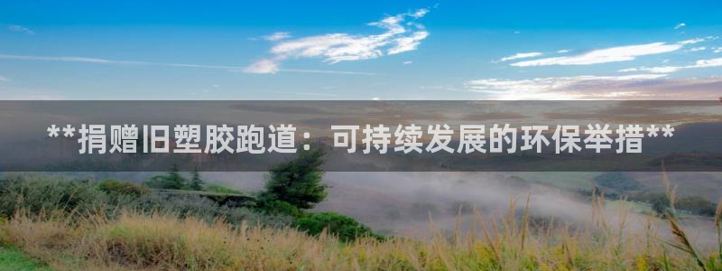 谈球吧算违法行为吗：**捐赠旧塑胶跑道：可持续发展的环保举措**
