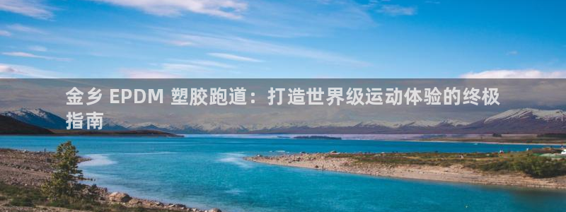 谈球吧娱乐app下载官网苹果版：金乡 EPDM 塑胶跑道：打